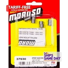 Moroso 37930, Set of 4 Natural Steel Sbc Offset Head Dowels Performance Parts