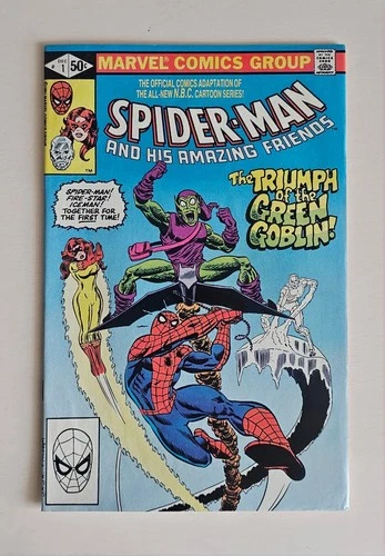 SPIDER-MAN and HIS AMAZING FRIENDS #1 [Direct] -Dec. 1981- GREEN GOBLIN, Iceman