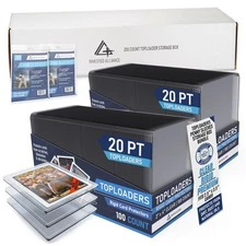 Premium Seamless 20PT - 360PT Top Loaders for Cards | Top Loader Card Holder ...