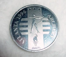 1996 US Olympic Team Atlanta - Archery Coin Token - General Mills Sponsor  CPICS