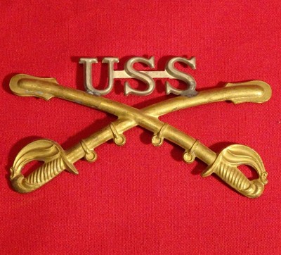 HTF INDIAN WARS U S SERVICE HAT INSIGNIA ORIG MOLDS QUALITY RESTRIKE NONE FINER