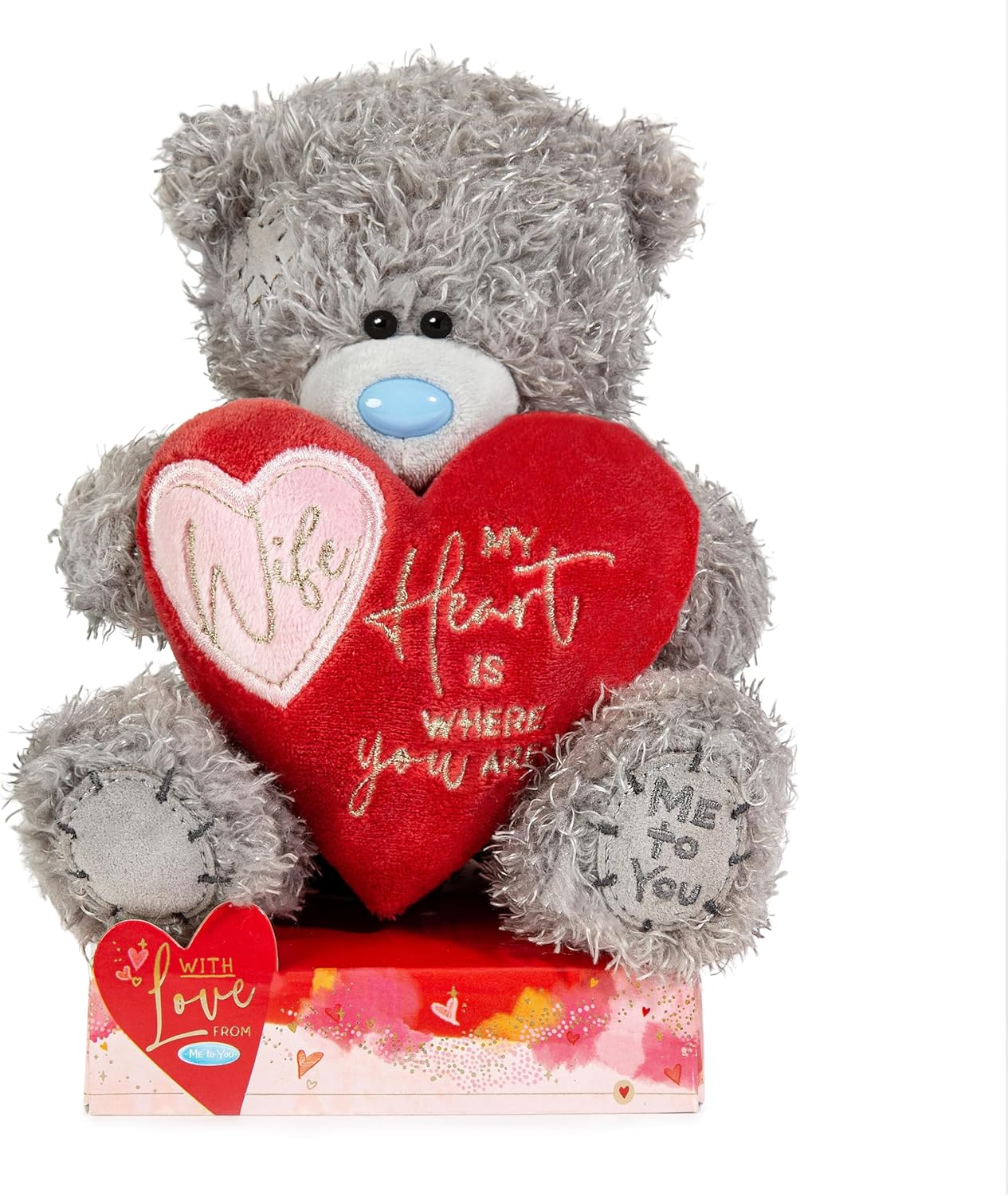Me to You Tatty Teddy 'Wife - My Heart Is Where You Are' 15Cm Bear - Official Va