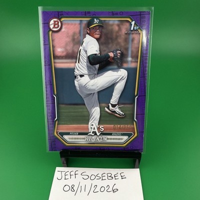 2026 Bowman Prospects Wei-En Lin Purple 014/250 #BP-125 Athletics