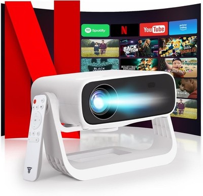 Mini Beamer mit Android, WLAN, Full HD (1080P) und 4K-Unterstützung von Wielio