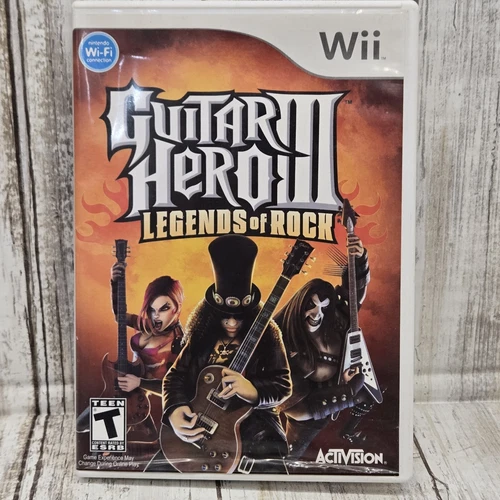 Guitar Hero III: Legends of Rock Nintendo Wii (Activision, 2003) - CIB w/ Manual