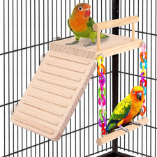 Bird Perch Bird Cage Accessories Platform Swing - for Parrot,Parakeet,Budgies..