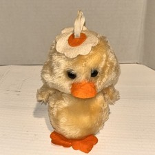 Dakin Duck Duckling Chick Plush 1980  s Noise Maker Vintage 7  