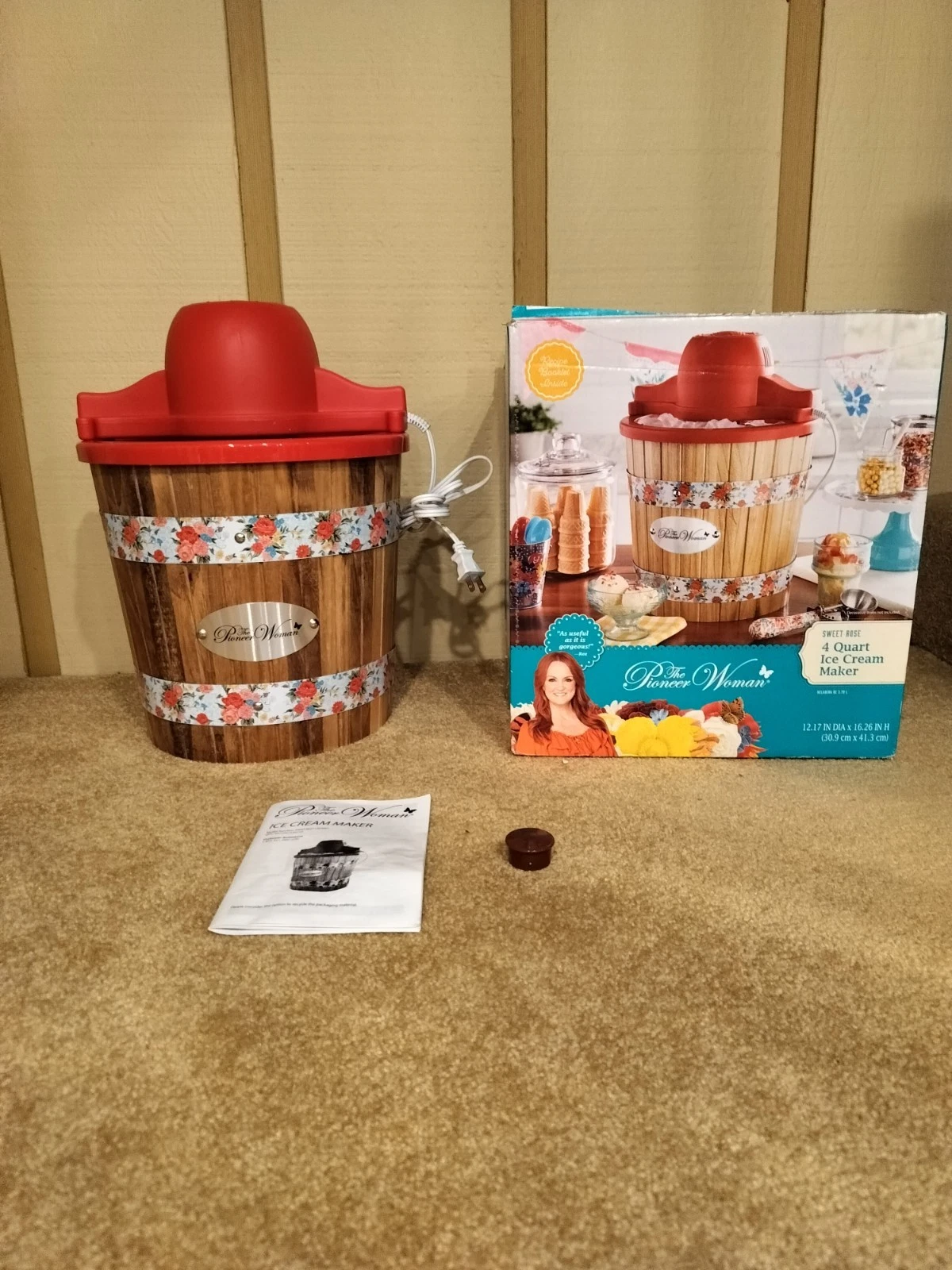 The Pioneer Women Sweet Rose 4 Quart Ice cream Maker Item #2448
Opens in a new window or tab