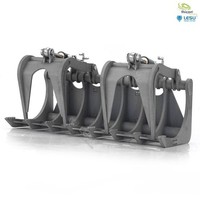 Zangen-Schaufel Hydraulisch FüR Kompaktlader Lesu / Thicon-Models