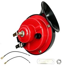 Qdonglai 115db Super Loud Car Horn Universal 12v Waterproof Red And Black Qdonglai 115db Super Loud Car Horn Universal 12v Waterproof Red And Black