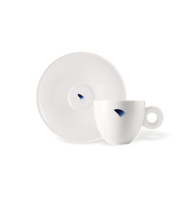 Genuie illy Set Of 2 Cappuccino Cups - The Lee Ufan Illy Art Collection