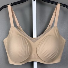 Honeylove CrossOver Bra Size 1X 40C/D Removable Pads Cross Over Sand Beige