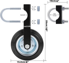 Fence Gate Wheels for Metal Tube Gate Driveway Gate Fence Wheels for Gates Fa...