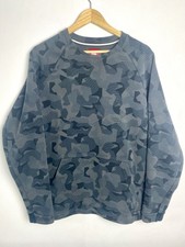 Nike Air Max Tech Fleece Camo Sweatshirt Workout Gym Mens Medium Grey