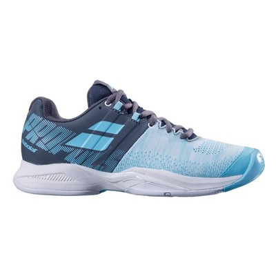 Babolat Women's Propulse Blast AC Tennis Shoes (Grey/Blue Radiance) - 6.0