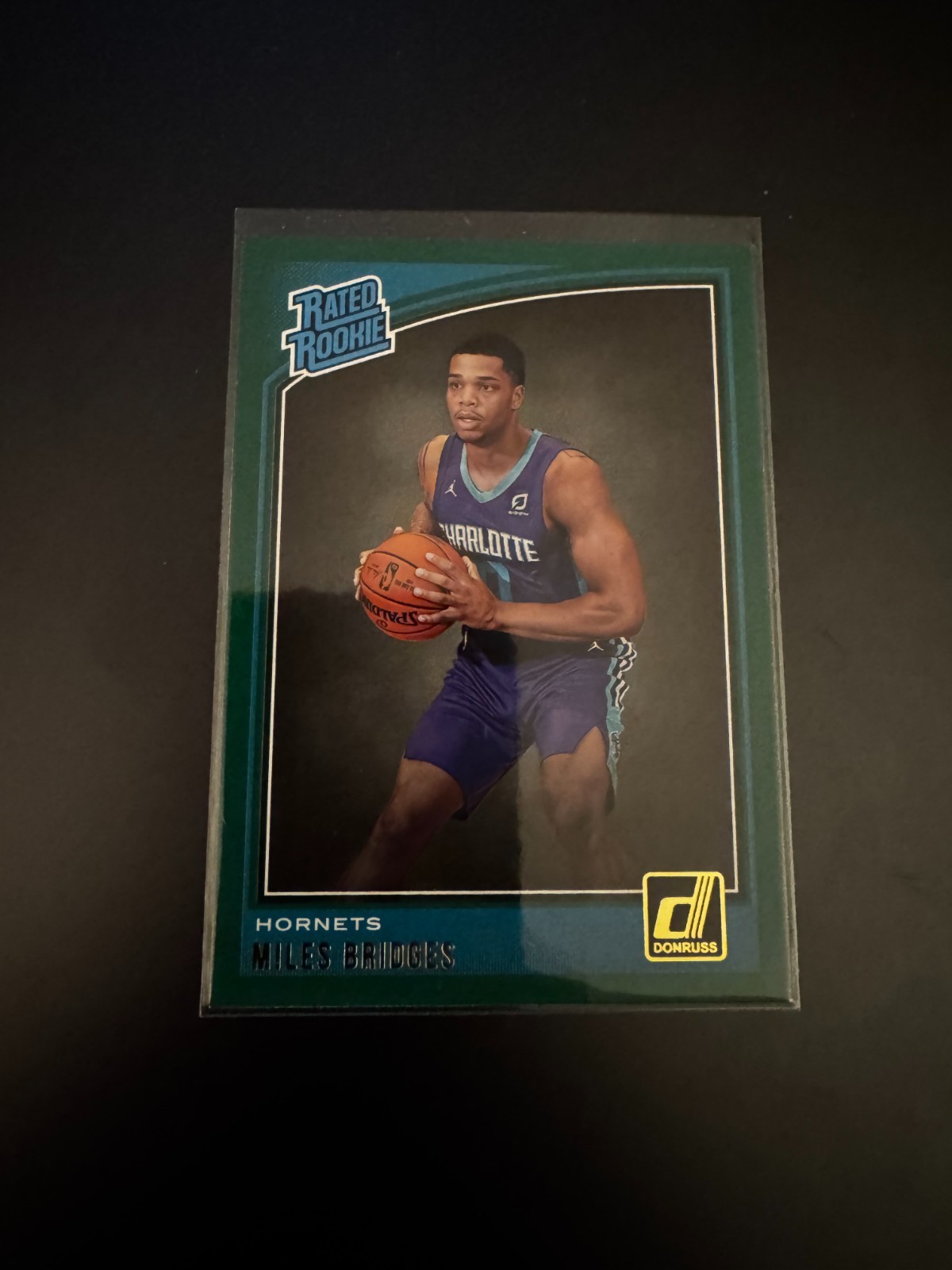 2018-19 Panini Donruss Miles Bridges RC Green Flood #172