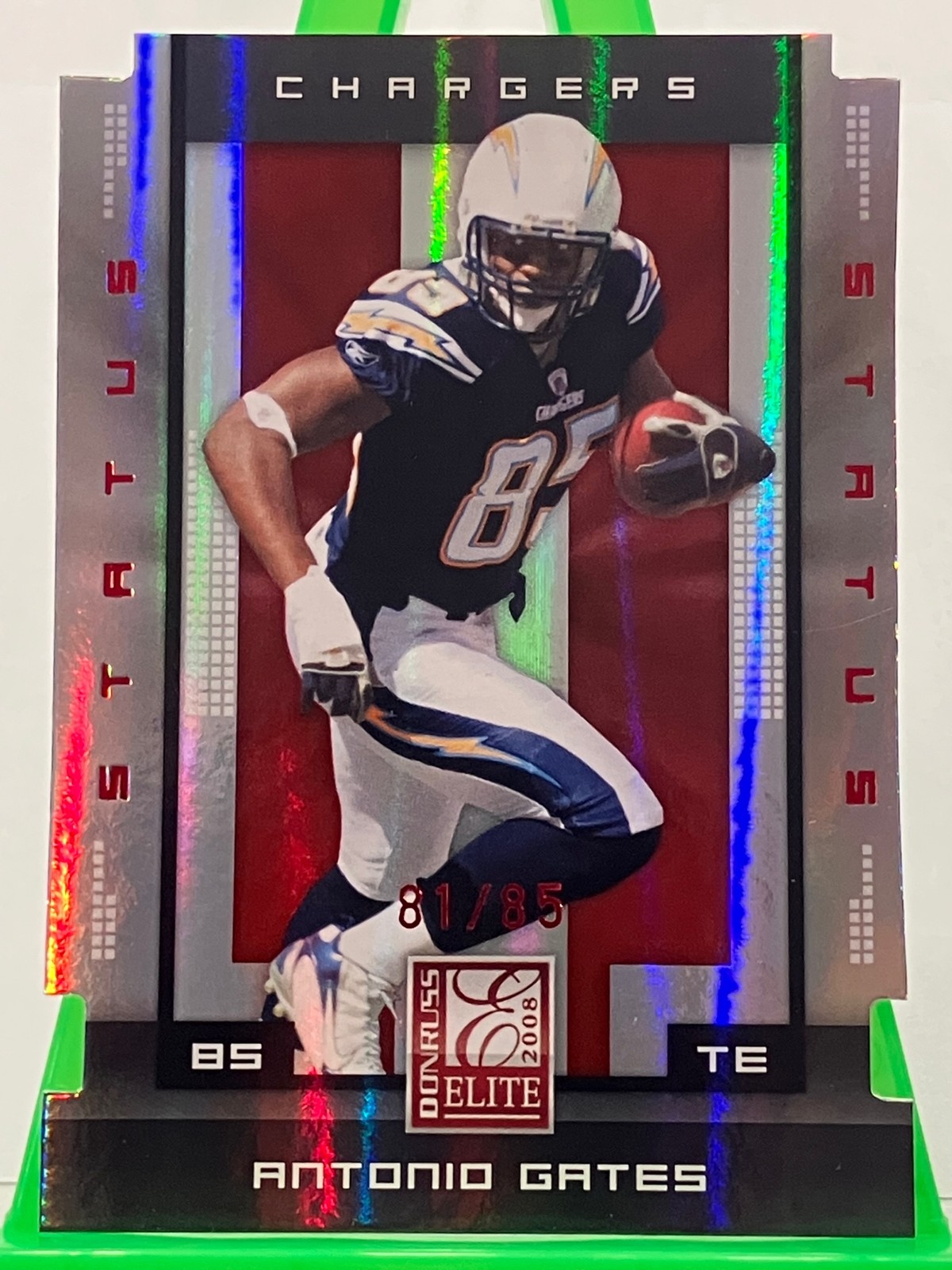Antonio Gates 2008 Donruss Elite Status #82 #/85 San Diego Chargers