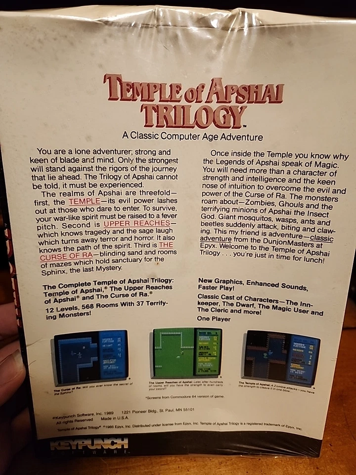 Temple of Apshai Trilogy by Keypunch for IBM PC, New CIB - Image 4 of 4