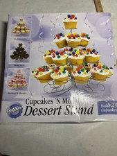 Wilton Cupcakes-N-More Dessert display Stand Wilton #307-826 holds 23 cupcakes