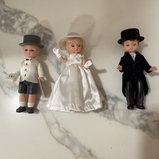 Lot Of 3 2007 Mcdonald's Madame Alexander Dolls Bride, Groom, Ring Carrier