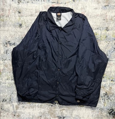 DICKIES Men's Lightweight Black Nylon Coach Utility Jacket