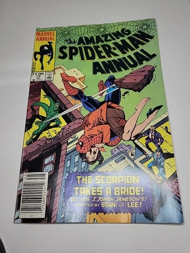 AMAZING SPIDER-MAN #18B VOL. Rare Double Cover VARIANT NEWSSTAND MARVEL 1984