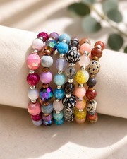 Custom Beaded Bracelet For Wife Mom Daughter Stocking Stuffer Party Favors