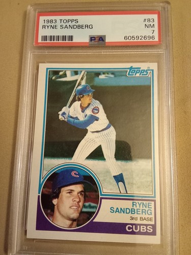1983 Topps Ryne Sandberg #83 Graded PSA 7 Rookie Baseball Card