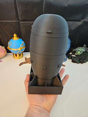Fat Man Mini Nuke 3D Printed Stash Container Rocket Bomb Storage Box