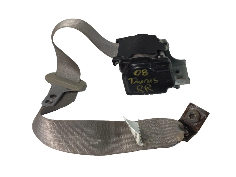 Ford Taurus 2008-2009 cinturón de seguridad lateral derecho pasajero retractor gris OEM Foto 2 de 4
