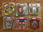 Funko POP! Marvel Collector Corps Patches, Lot of 6: Rocket, Iron Man, Falcon