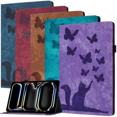 Case for iPad 10/9/8/7/6/5th Gen Air Pro 11'' 13'' 2024 Smart Tablet Leather Cover