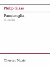 Passacaglia Piano Solo Sheet Music Philip Glass NEW 000356377