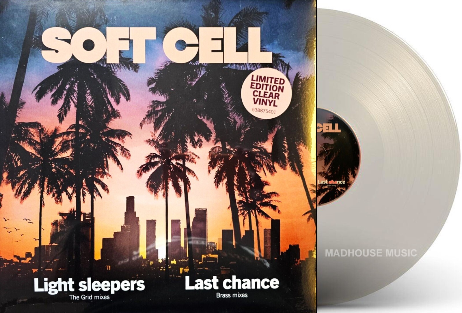 SOFT CELL 12"" Light Sleepers CLEAR VINYL The Grid Mixes RECORRD STORE DAY Sealed