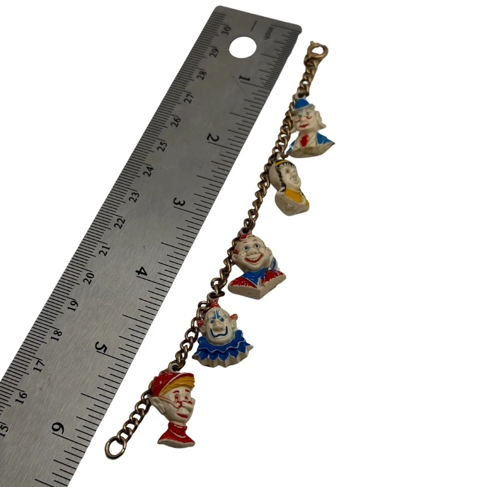 Pulsera Howdy Doody Gumball de Colección Años 50 Dijes Circo Programa de TV Raro Foto 3 de 4