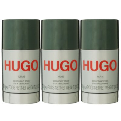Hugo Boss Hugo Man 3 x 75 ml Deostick Deo Stick Set Alkoholfrei Alcohol free