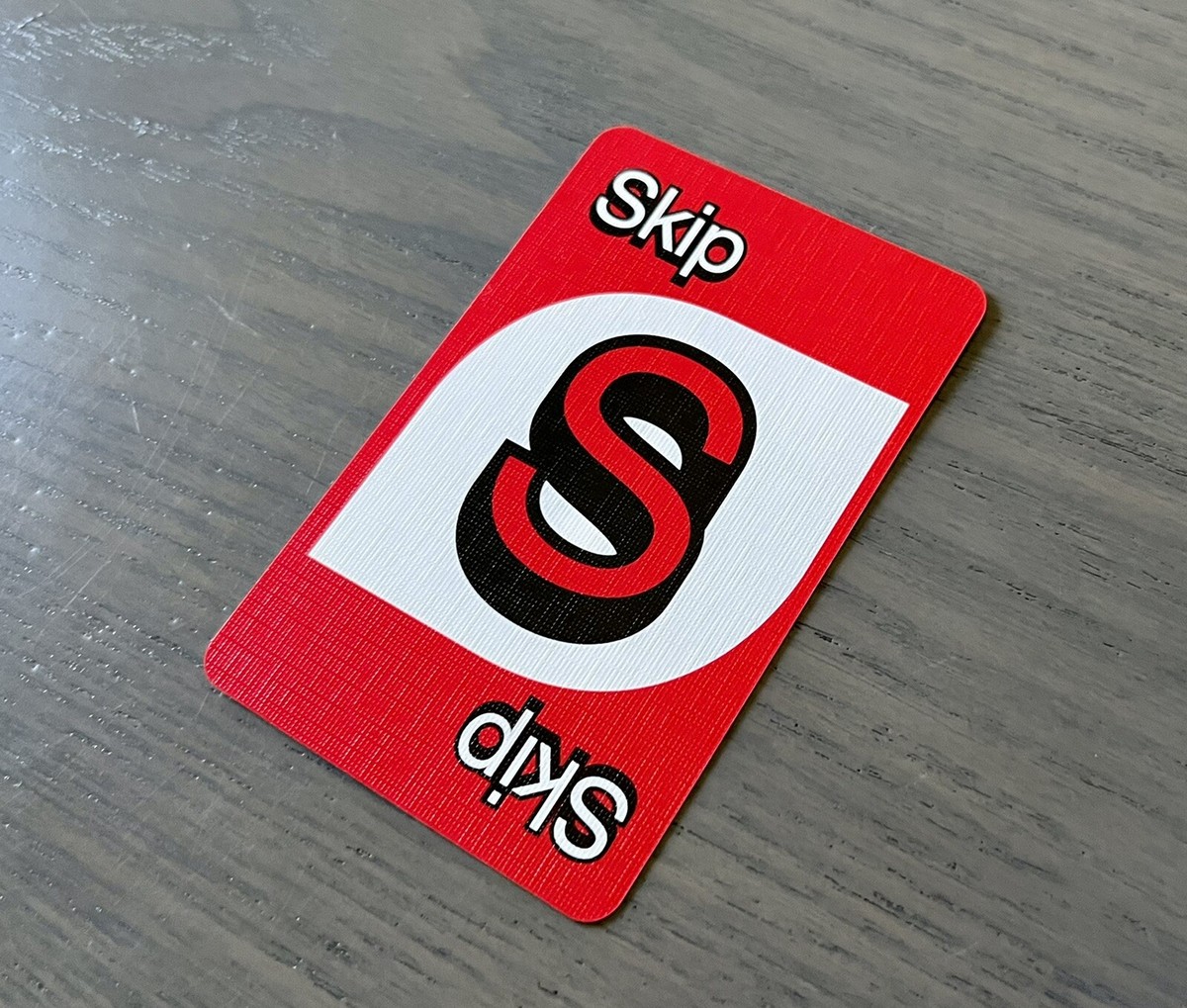UNO スキップカード(赤色) UNO スキップカード(赤色) Uno Skip Card Red (Holographic