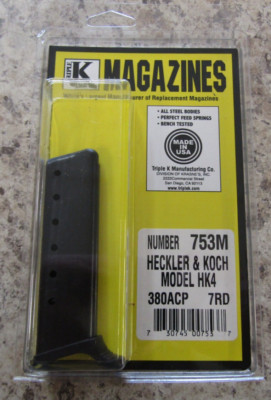 Heckler & Koch HK Model 4 - HK4 .380 ACP Triple k 753m 7 rd Magazine