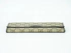 Portefeuille long GUCCI GG Supreme toile 203573 beige marron or