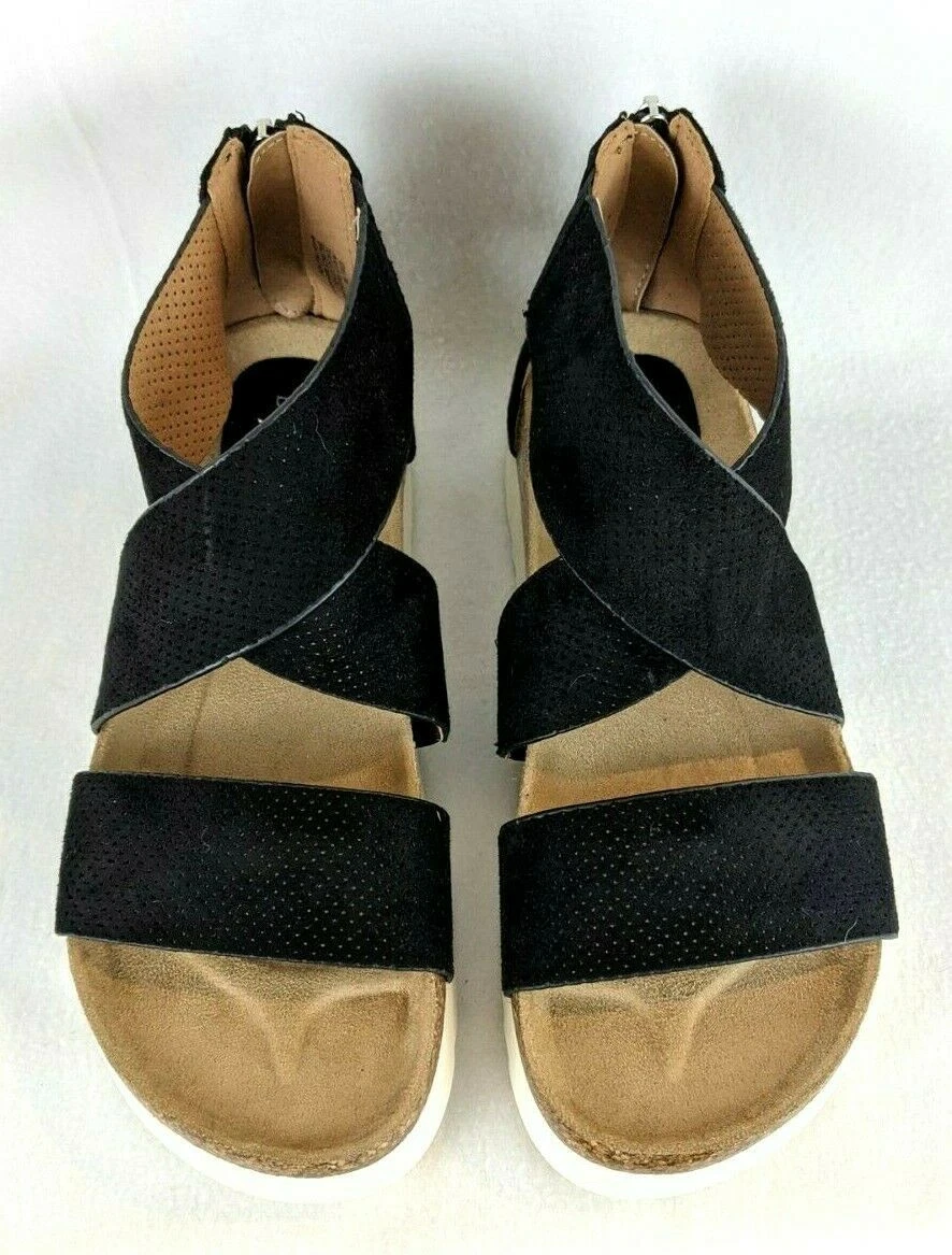 Black bare trap sandals new arrivals