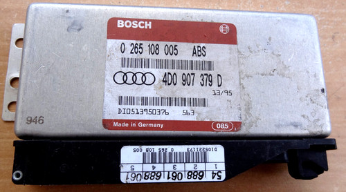 ABS Steuergerät Audi A4 Bj.95 Bosch 0265108005  4D0907379D DI0513950376 085  563