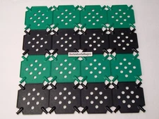 16 KNEX Square Panels Green Black Standard K'nex 2.5" Platform Base Parts Lot