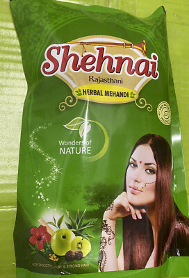 Shehnai 100% Pure Herbal Rajasthani Henna Powder 3x150g of Hair Color / Hair Dye