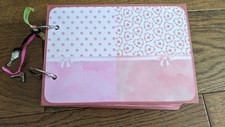 BRAND NEW HANDMADE STUNNING PINK FLORAL JUNK JOURNAL  SCRAPBOOK / PHOTOS