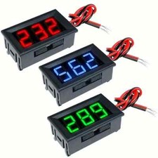 VOLTMETRO DIGITALE A LED LUMINOSO ROSSO  1.42cm - CC 4.5-30V