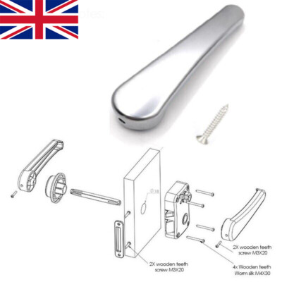 1x Silver Toilet Door Handle for Elddis Compass Bailey Hymer Caravan ...