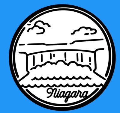 Custom Niagara Falls Canada Vintage Style Travel Decal / Vinyl Sticker 4x4 Inch!