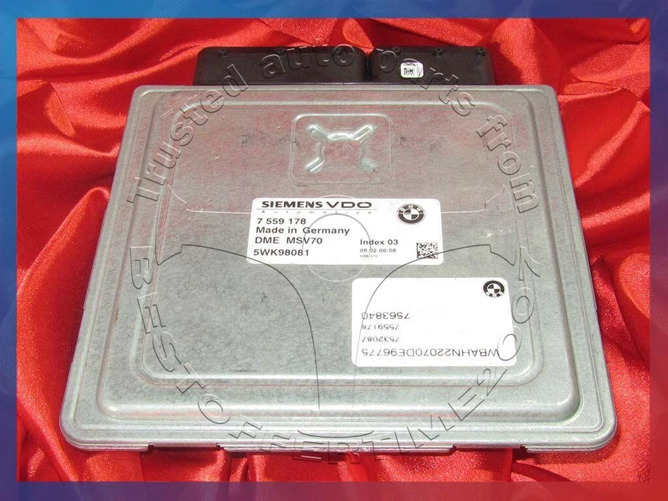 MOTOR BMW E90 E60 E63 E65 E85 E86 3 5 6 7 Z4 SERIE 3.0i N52 MÓDULO DME MSV70 Foto 2 de 4
