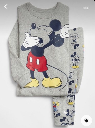 New Baby Gap Disney Mickey Mouse Pj Set Pjs Long Sleeve And Pants 4 Years 4t Ebay