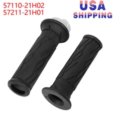 For Suzuki GSXR Hayabusa 600 750 1000 Pair Grips Throttle Tube Kit #57110-21H02